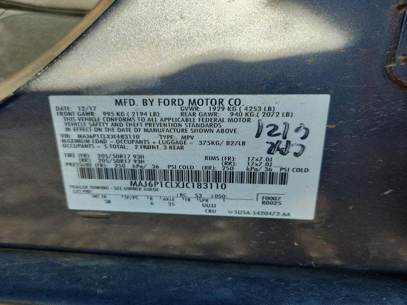 2018 FORD ECOSPORT SES 12