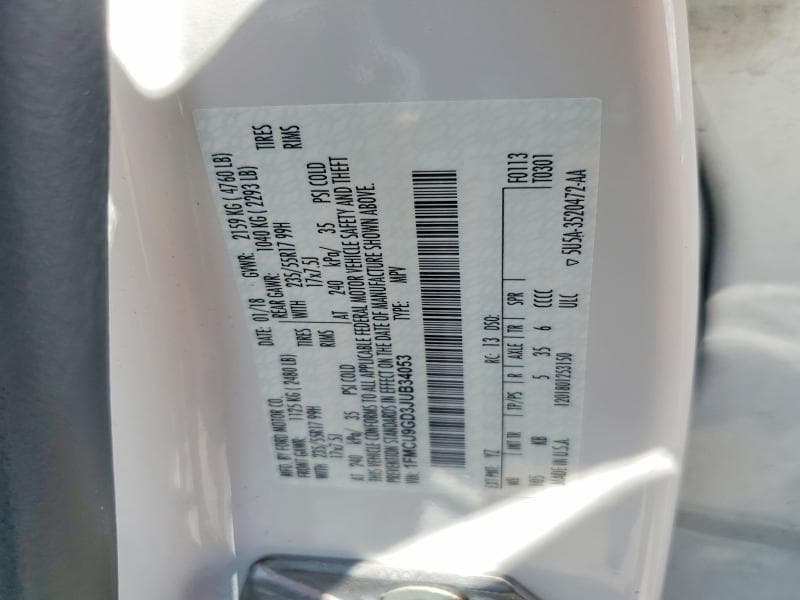 2018 FORD ESCAPE SE 13