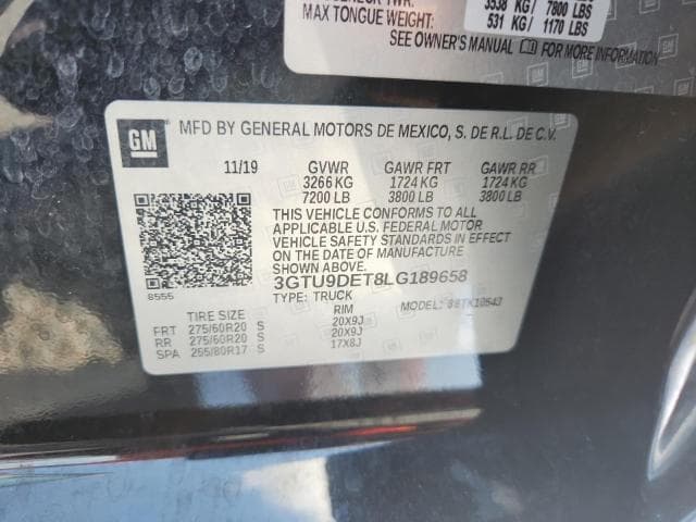 2020 GMC SIERRA K1500 SLT 13