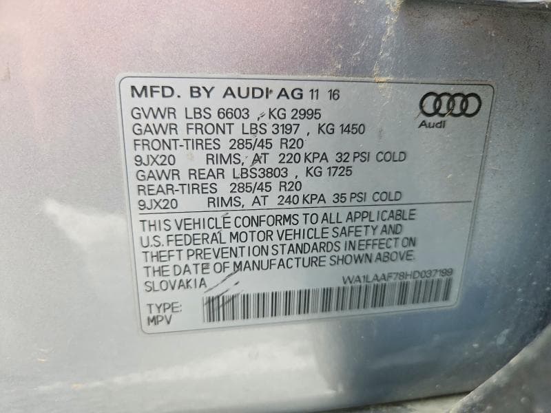 2017 AUDI Q7 PREMIUM PLUS 13