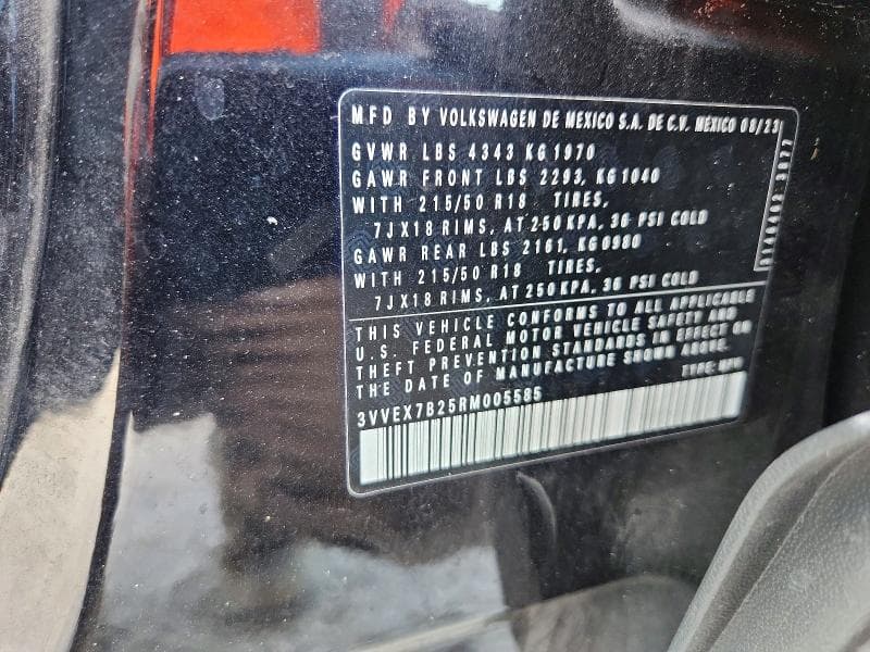 2024 VOLKSWAGEN TAOS SE 12