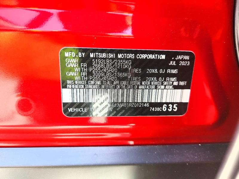 2024 MITSUBISHI OUTLANDER SEL 14