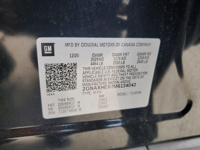 2021 CHEVROLET EQUINOX LS 13