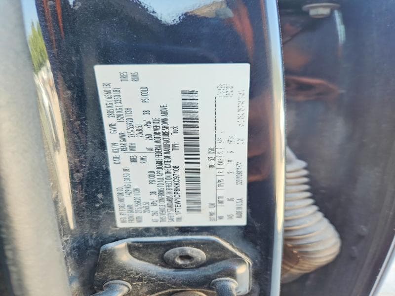 2019 FORD F150 SUPERCREW 12
