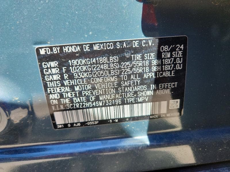 2025 HONDA HR-V SPORT 12