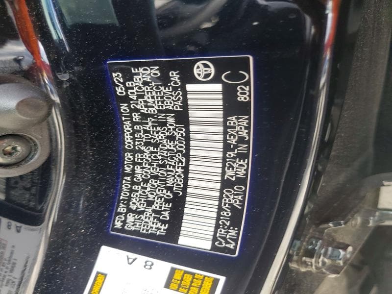 2023 TOYOTA COROLLA HYBRID LE 12