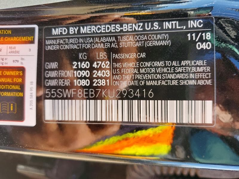 2019 MERCEDES-BENZ C 300 4MATIC 12