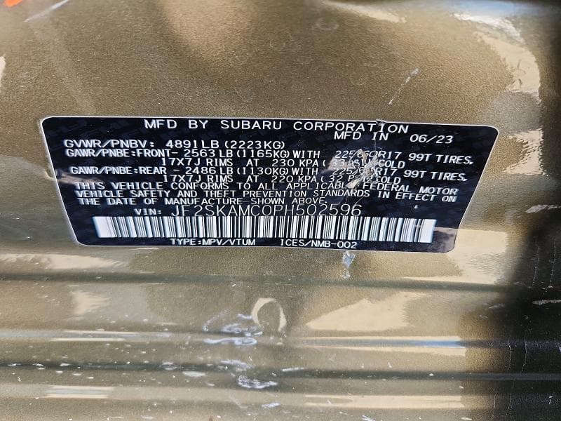 2023 SUBARU FORESTER WILDERNESS 13
