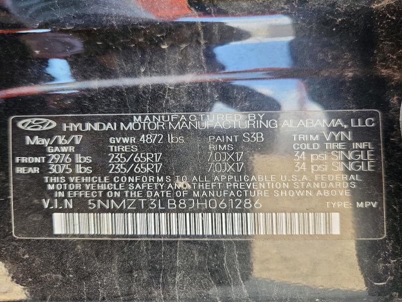 2018 HYUNDAI SANTA FE SPORT 2.4L 14