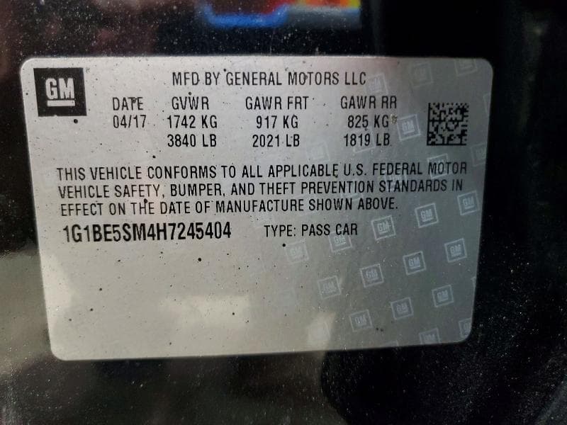 2017 CHEVROLET CRUZE LT 13