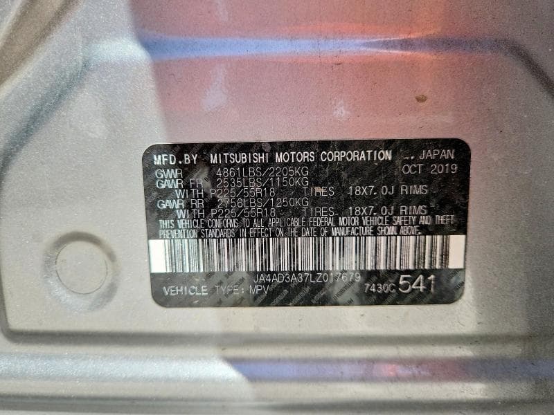 2020 MITSUBISHI OUTLANDER SE 13