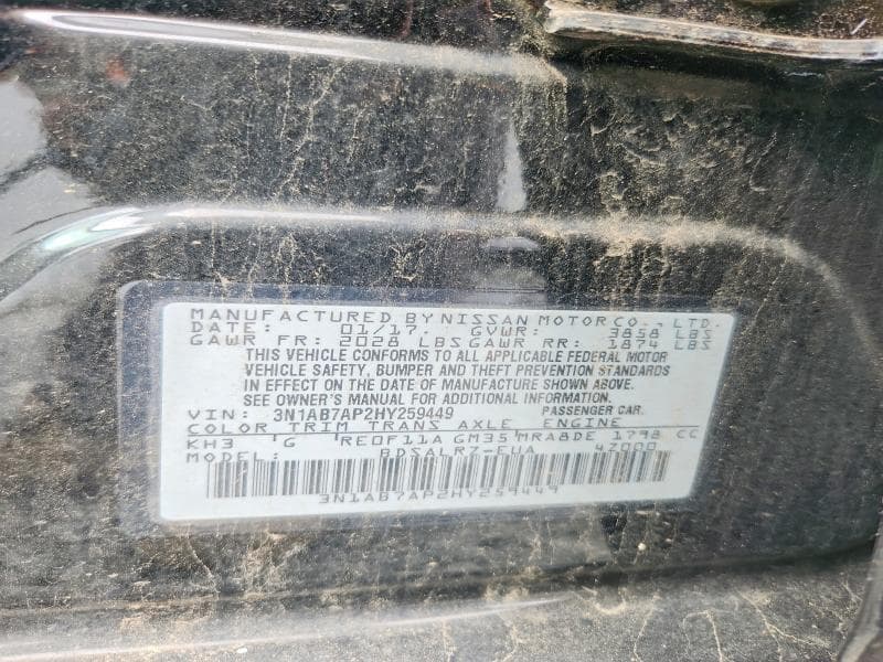 2017 NISSAN SENTRA SR 12