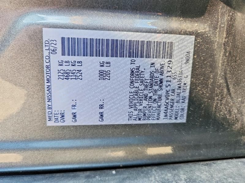 2023 NISSAN MAXIMA SV 12