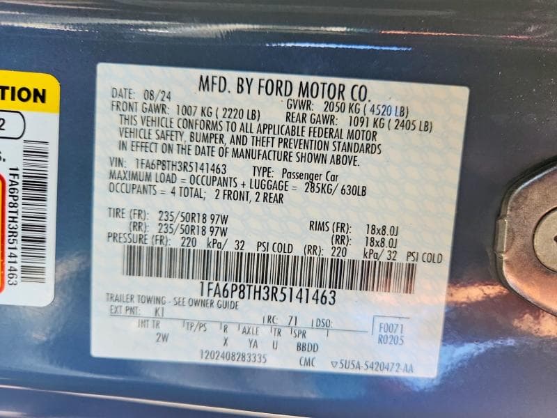 2024 FORD MUSTANG 13