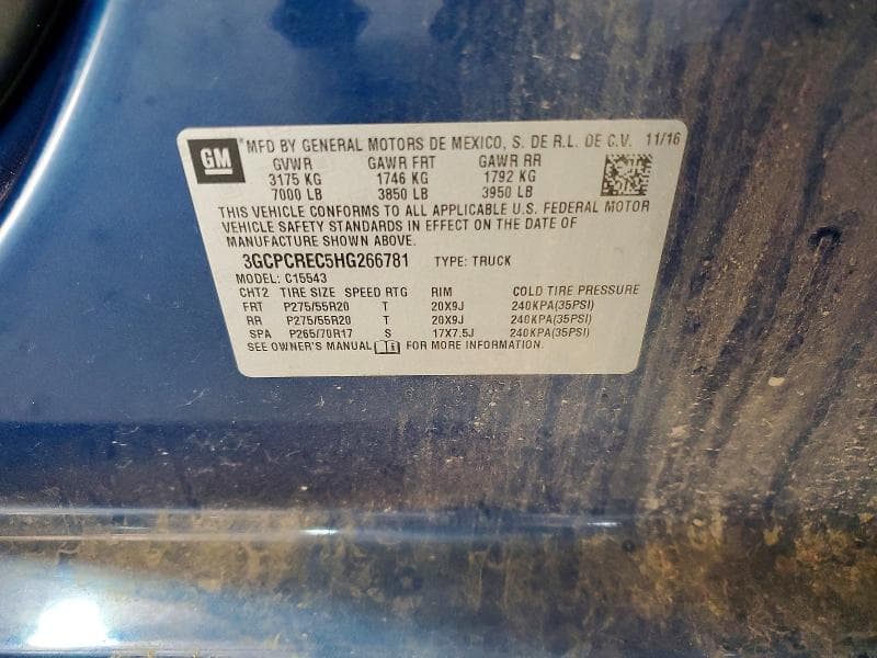 2017 CHEVROLET SILVERADO C1500 LT 12