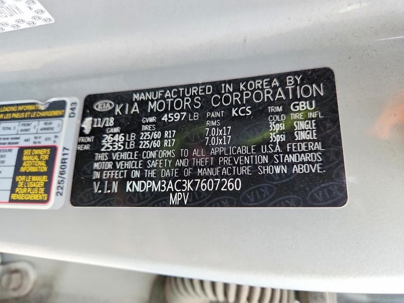 2019 KIA SPORTAGE LX 14