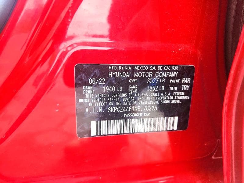2022 HYUNDAI ACCENT SEL 12