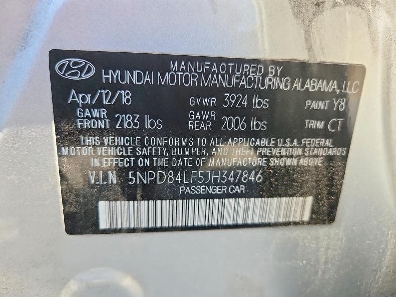 2018 HYUNDAI ELANTRA SEL 13
