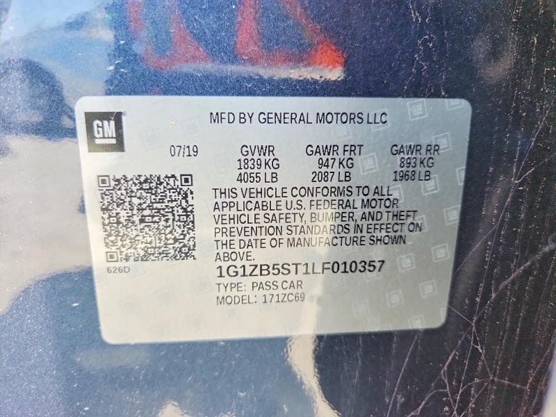 2020 CHEVROLET MALIBU LS 12