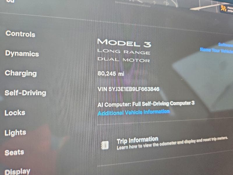 2020 TESLA MODEL 3 9
