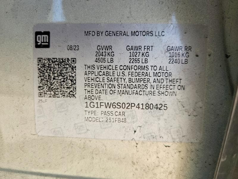 2023 CHEVROLET BOLT EV 1LT 12