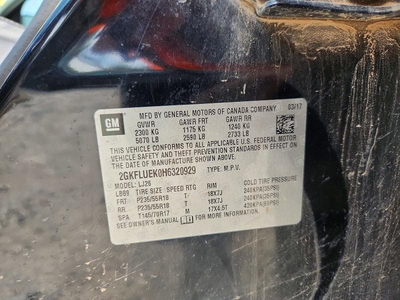 2017 GMC TERRAIN SLT 13
