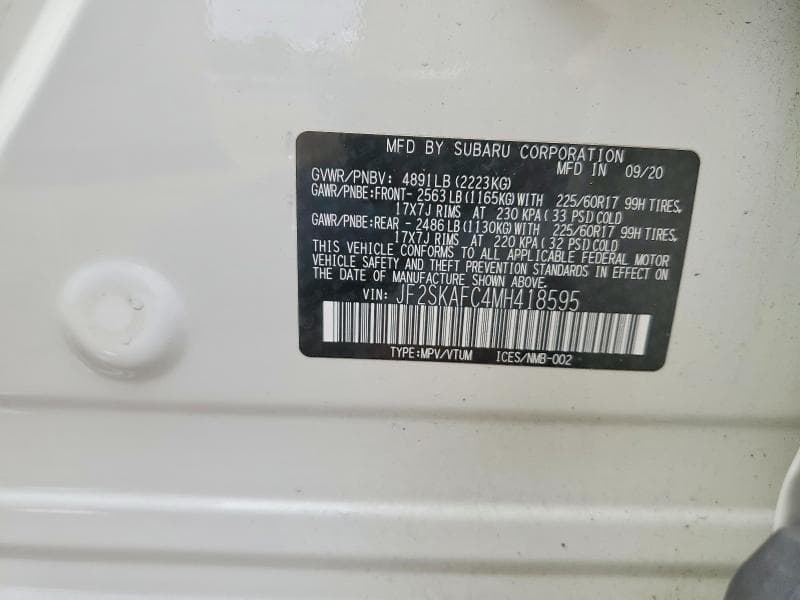 2021 SUBARU FORESTER PREMIUM 13