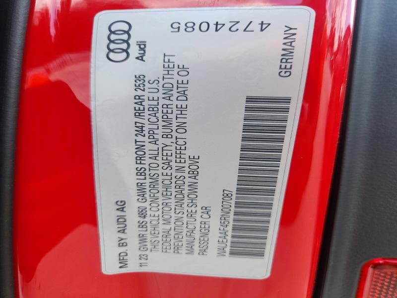 2024 AUDI A4 PREMIUM PLUS 45 12