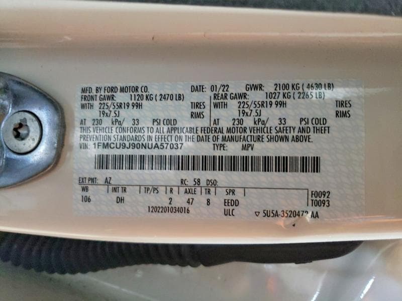2022 FORD ESCAPE TITANIUM 13