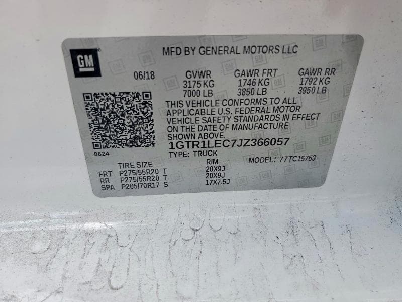 2018 GMC SIERRA C1500 13