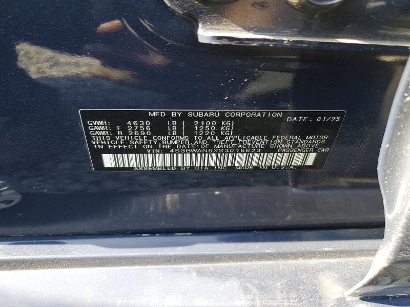 2025 SUBARU LEGACY LIMITED 13