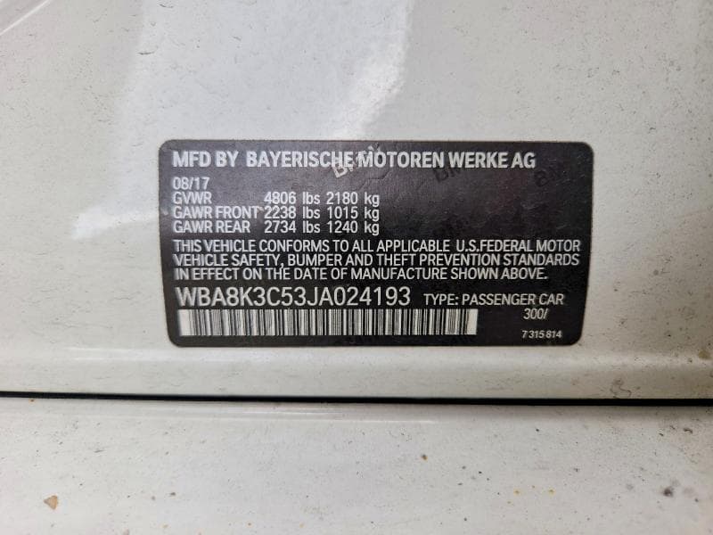 2018 BMW 330 XI 12