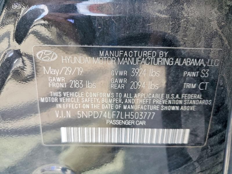 2020 HYUNDAI ELANTRA SE 12