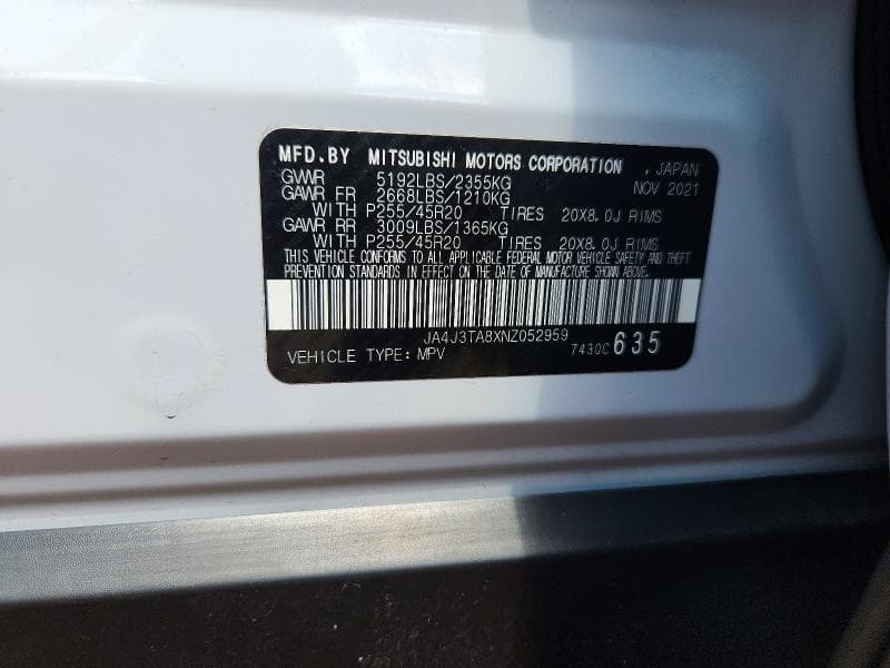 2022 MITSUBISHI OUTLANDER ES 14