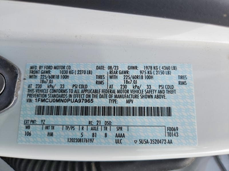 2023 FORD ESCAPE ST LINE 13