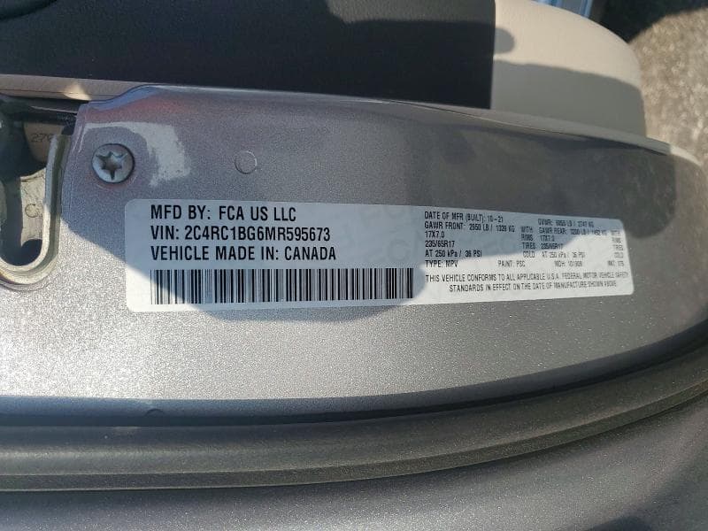 2021 CHRYSLER PACIFICA TOURING L 13
