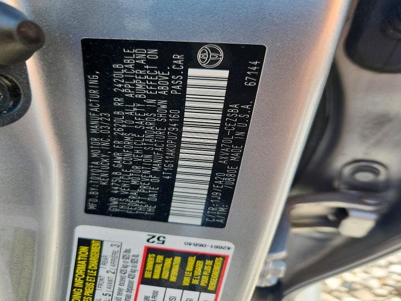 2023 TOYOTA CAMRY SE 13