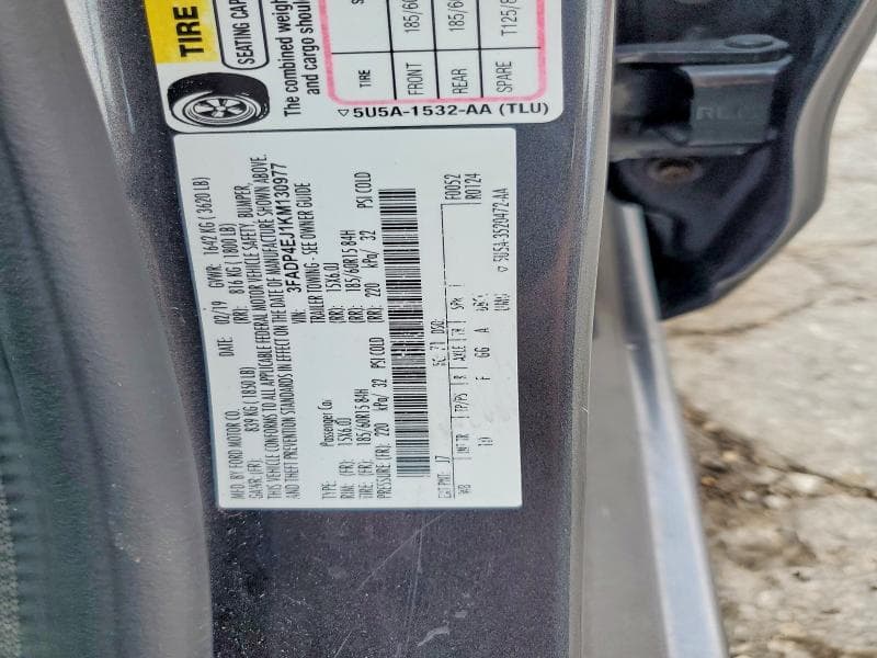 2019 FORD FIESTA SE 12