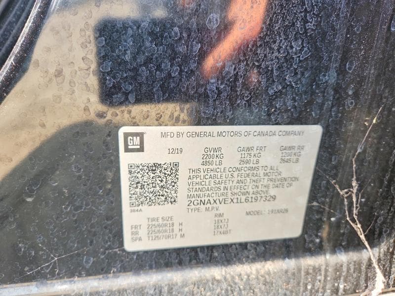 2020 CHEVROLET EQUINOX LT 12