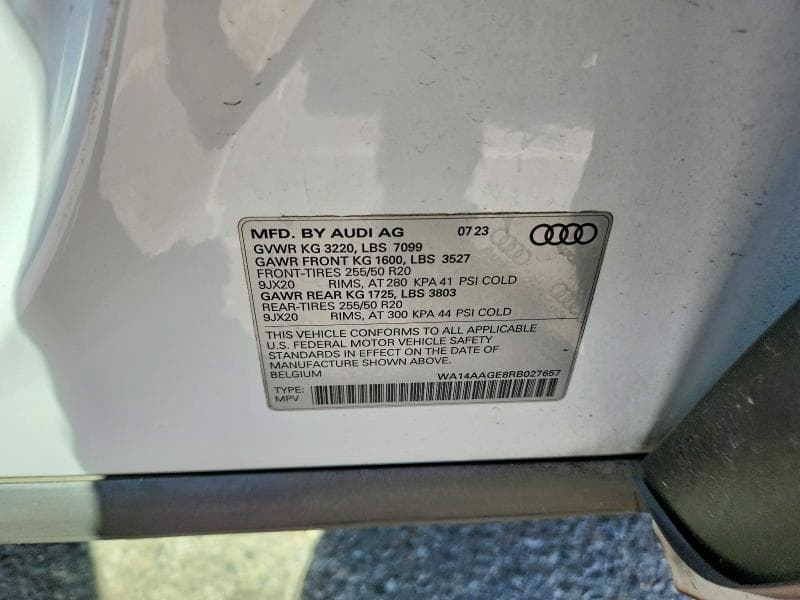 2024 AUDI Q8 E-TRON PREMIUM 13