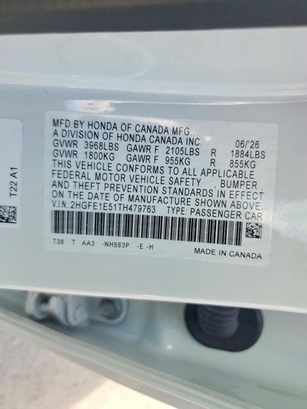 2026 HONDA CIVIC SI 12