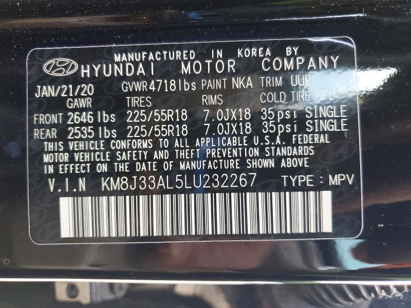 2020 HYUNDAI TUCSON ULTIMATE 14