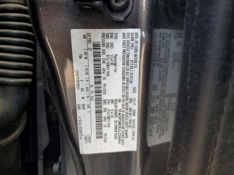 2018 FORD FOCUS SEL 12