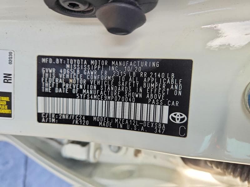 2021 TOYOTA COROLLA SE APEX 12