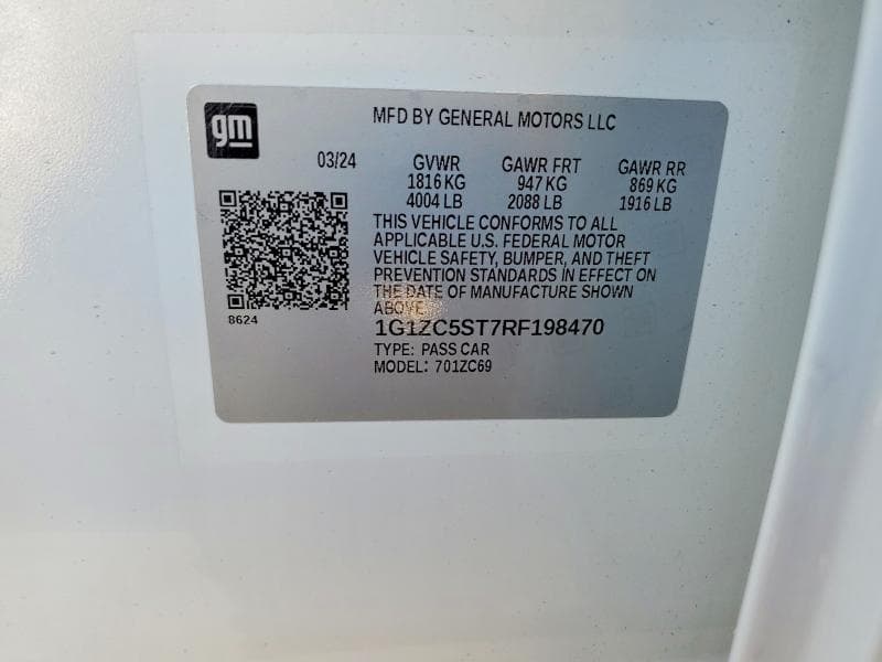 2024 CHEVROLET MALIBU LS 12
