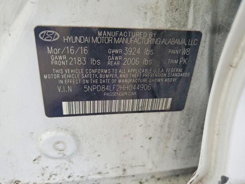 2017 HYUNDAI ELANTRA SE 12