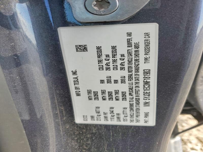 2022 TESLA MODEL 3 13