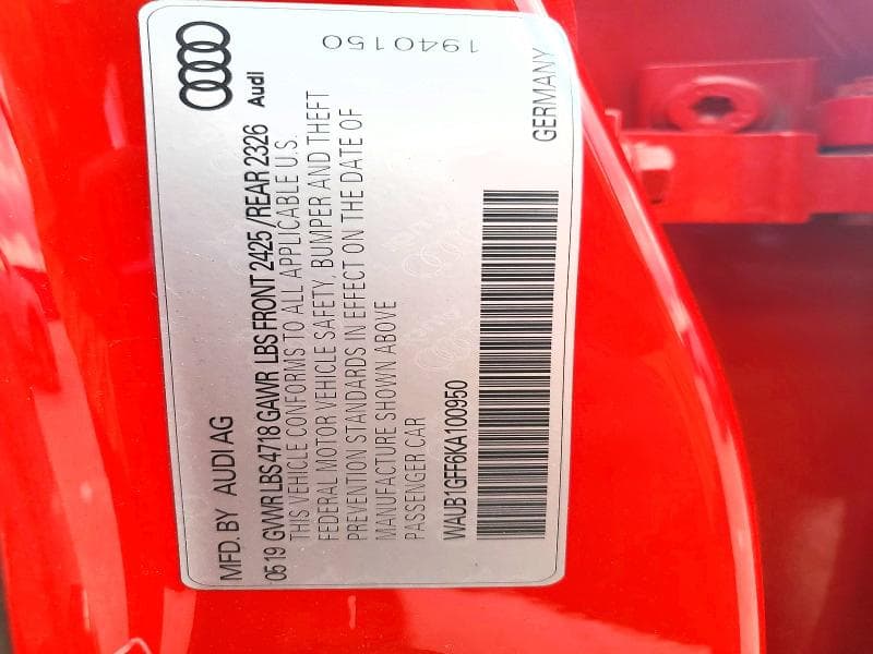 2019 AUDI S3 PREMIUM PLUS 12