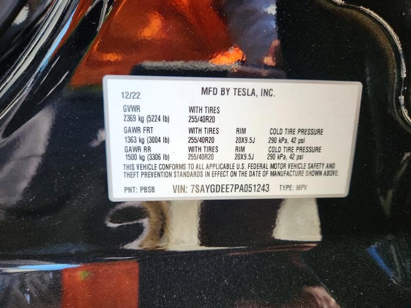 2023 TESLA MODEL Y 12