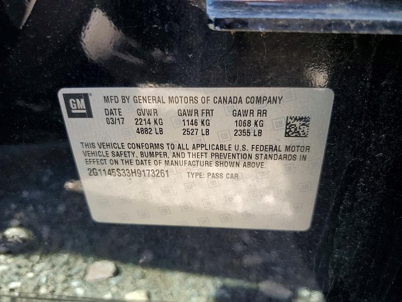 2017 CHEVROLET IMPALA PREMIER 12